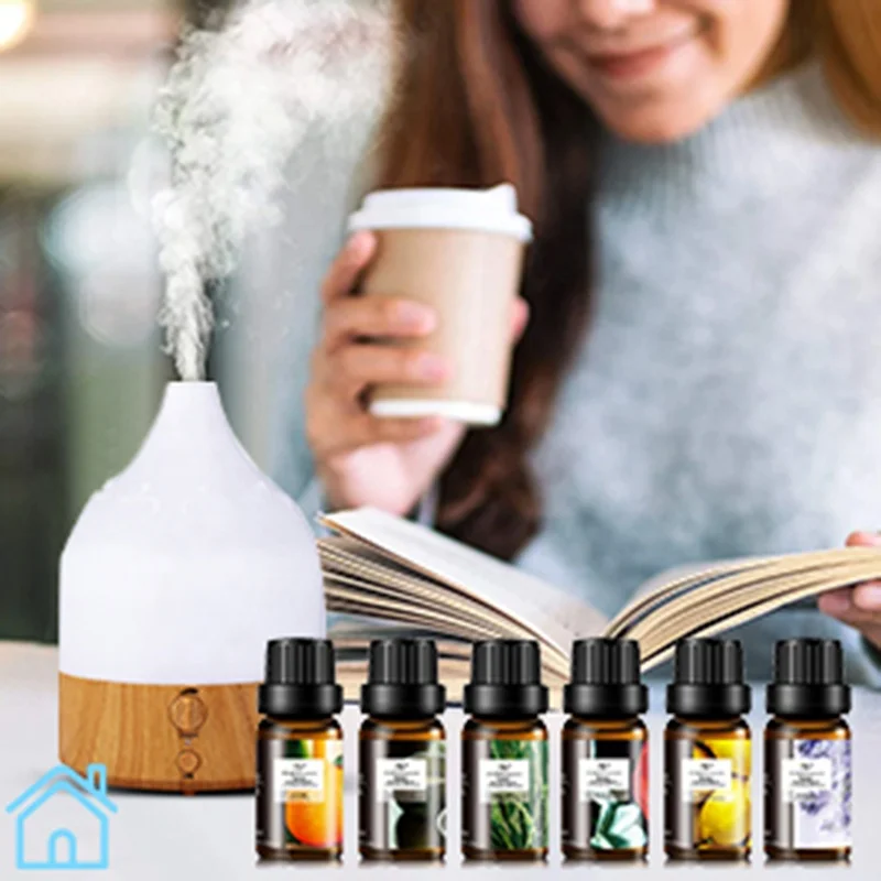 High End Diffuser Essential Oil 6*10ml Aroma Therapy Oil Bulk Organic Lavender Oil Pure for Diffuse | Long Lasting