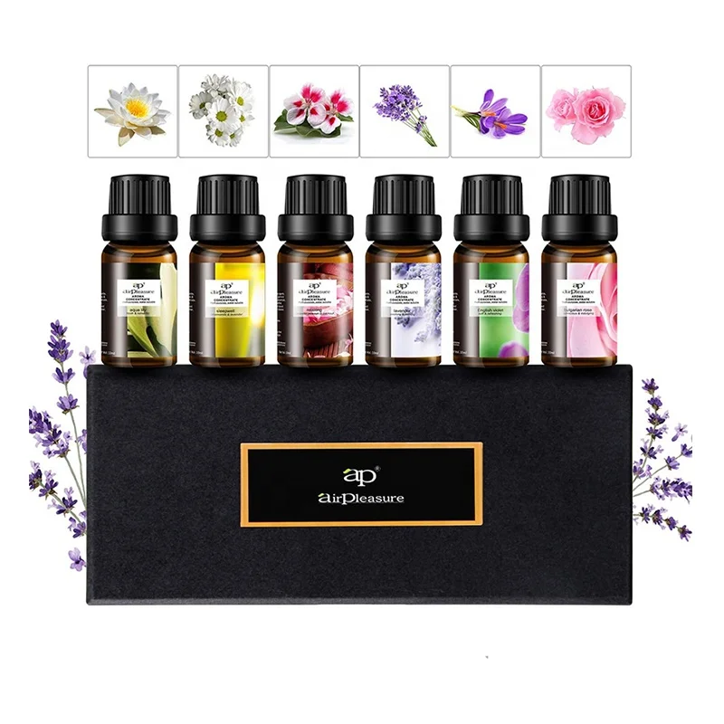 High End Diffuser Essential Oil 6*10ml Aroma Therapy Oil Bulk Organic Lavender Oil Pure for Diffuse | Long Lasting