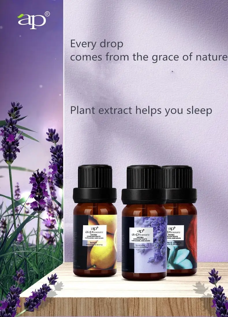 Wholesale 6*10 ml Reed Diffuser Oils Essential Oil Water Soluble Luxury Defuser Essential Oil