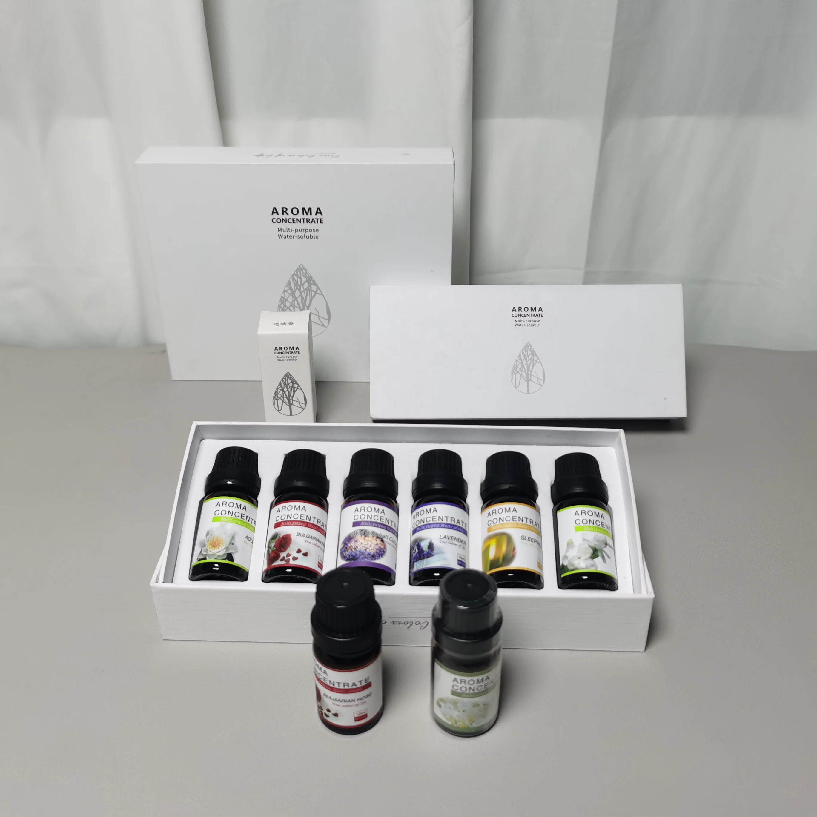 Custom ODM 6*10ml Water Soluble Essential Oil Plant Fragrance Aroma Diffuser Essential Oil for Diffuser Humidifier