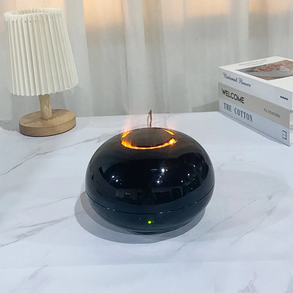 High Quality Aroma Essential Oil Diffuser for Car and Home, Flame Humidifier 300ml with Ultrasonic Fogger Technology