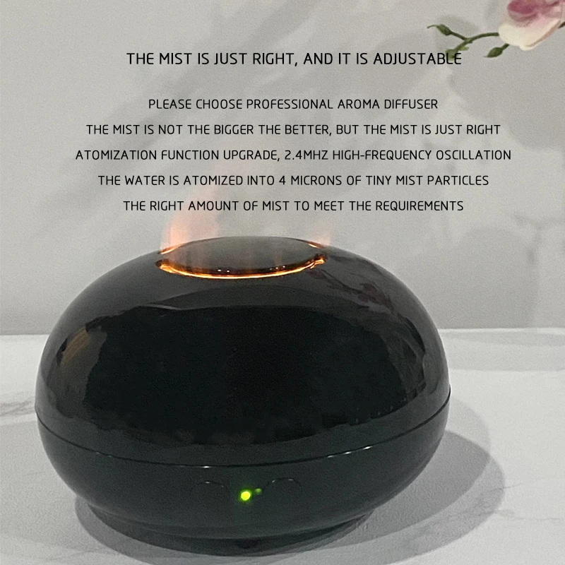 High Quality Aroma Essential Oil Diffuser for Car and Home, Flame Humidifier 300ml with Ultrasonic Fogger Technology