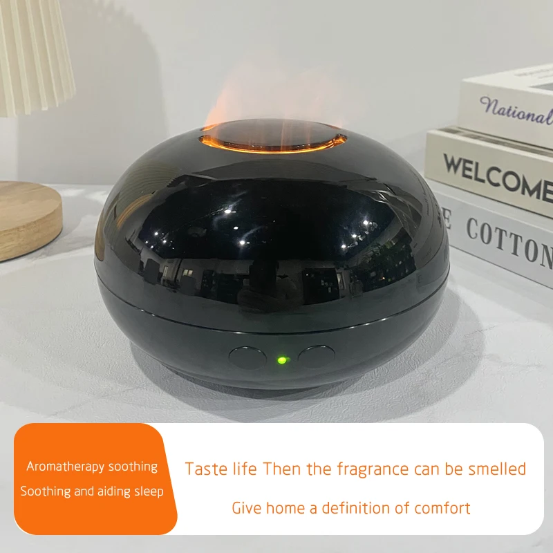 High Quality Aroma Essential Oil Diffuser for Car and Home, Flame Humidifier 300ml with Ultrasonic Fogger Technology