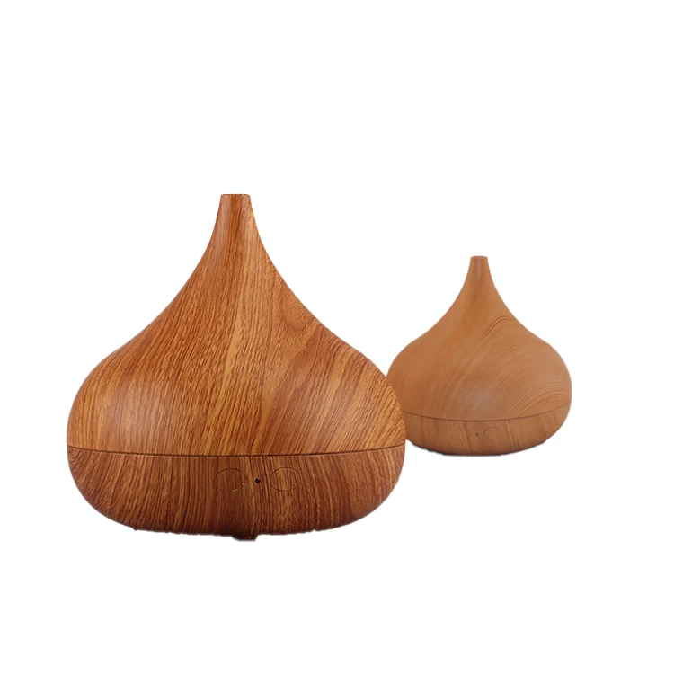 Ultrasonic Essential Oil Diffusor Air Humidifiers Aroma Diffuser 400ml Wood Grain Essential Oil Fragrance Humidifier for Desktop