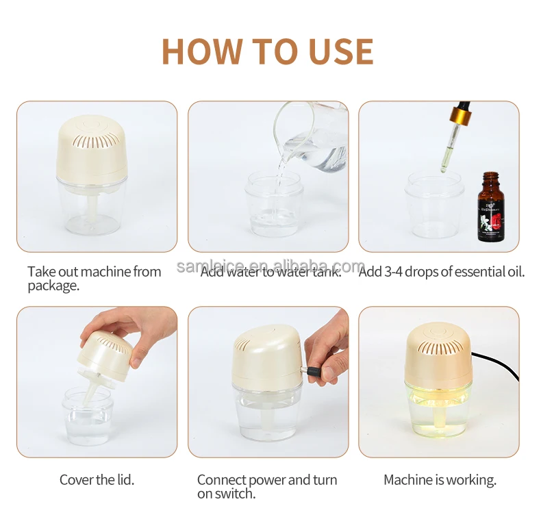 Mini Office Desk Electrical Power Source and Portable Installation Car Air Purifier Air Purifier With Water