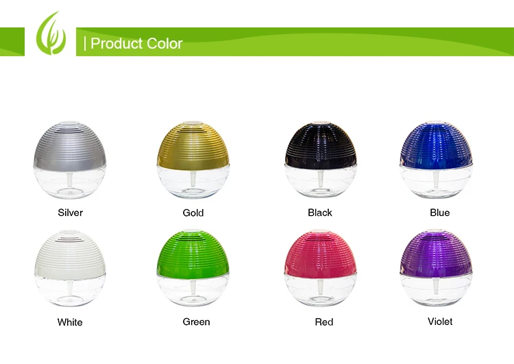 Factory Air Cleaner Purifier With Colorful LED Light for Home Office Hotel Personal Use Air Purifier 8 Colors