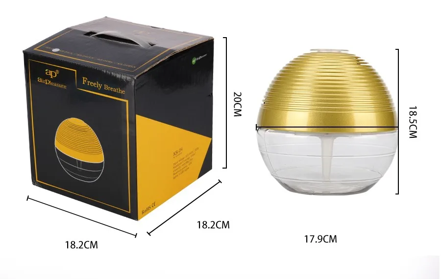 Factory Air Cleaner Purifier With Colorful LED Light for Home Office Hotel Personal Use Air Purifier 8 Colors