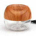 Portable Home Purifier Portable Wireless Cool Mist Apple-Shape Wood Grain Ultrasonic Aroma Air Purifier