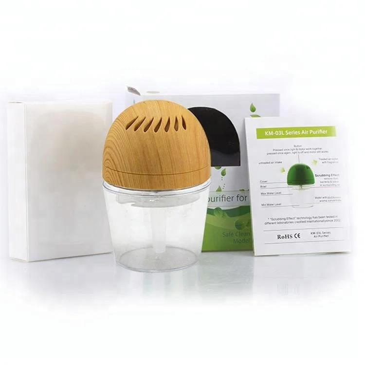 Custom Logo Mini Silent 4 in 1 Car Air Humidifiers 3 in 1 With Colorful Lights Aromatherapy Small Air Purifier