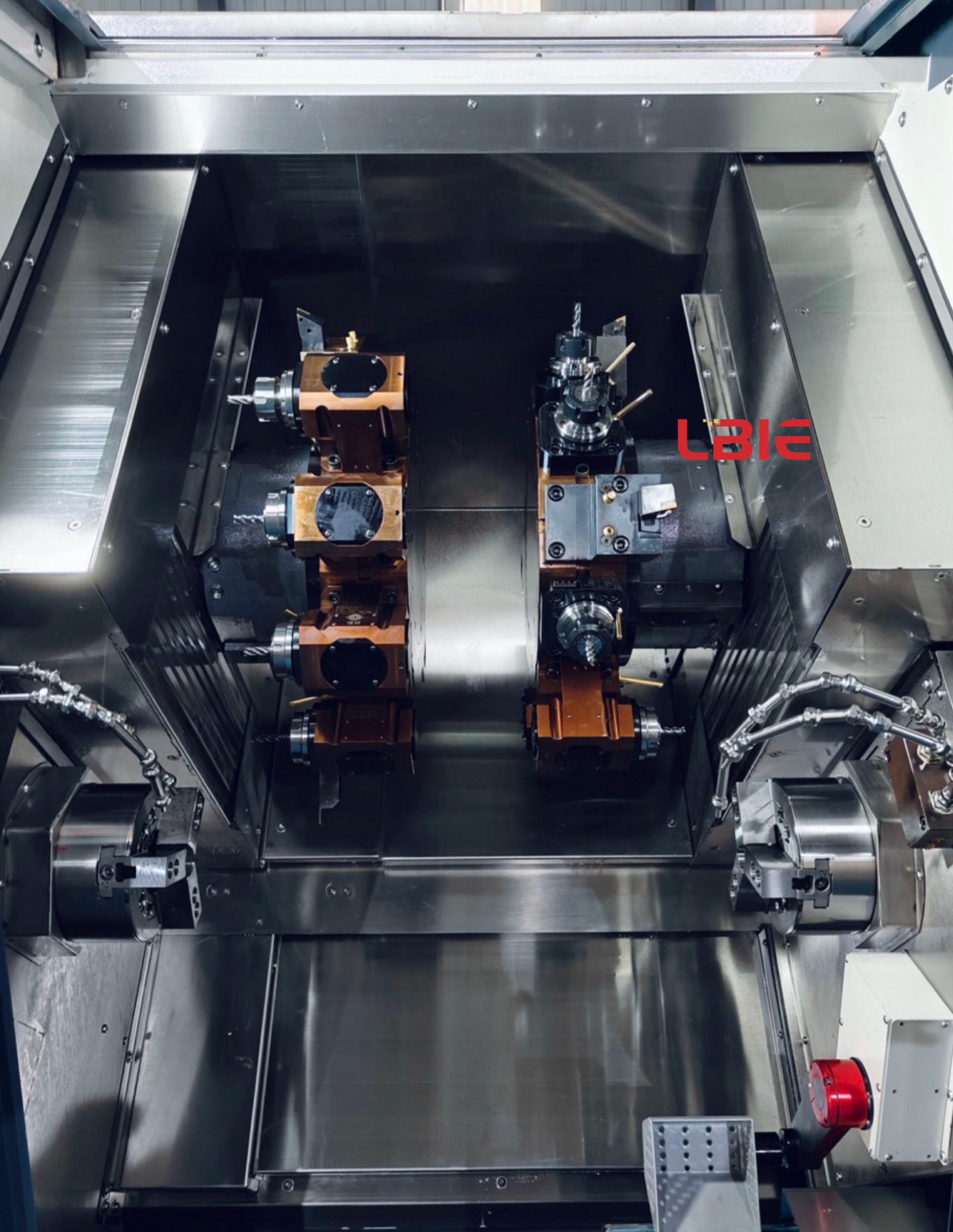 Dual Spindle Dual Turret Turning Milling Centers Parallel Turret