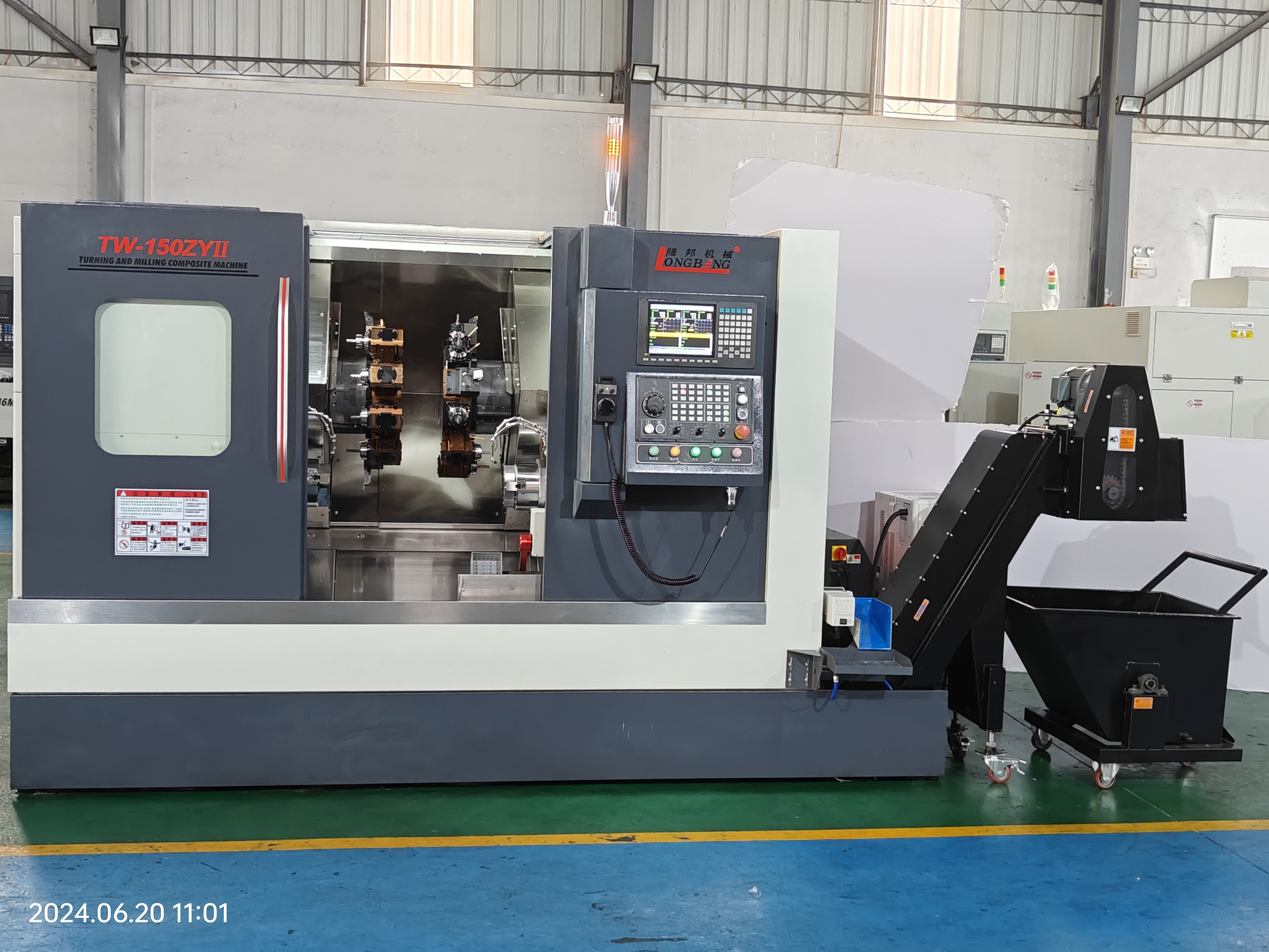 Dual Spindle Dual Turret Turning Milling Centers Parallel Turret