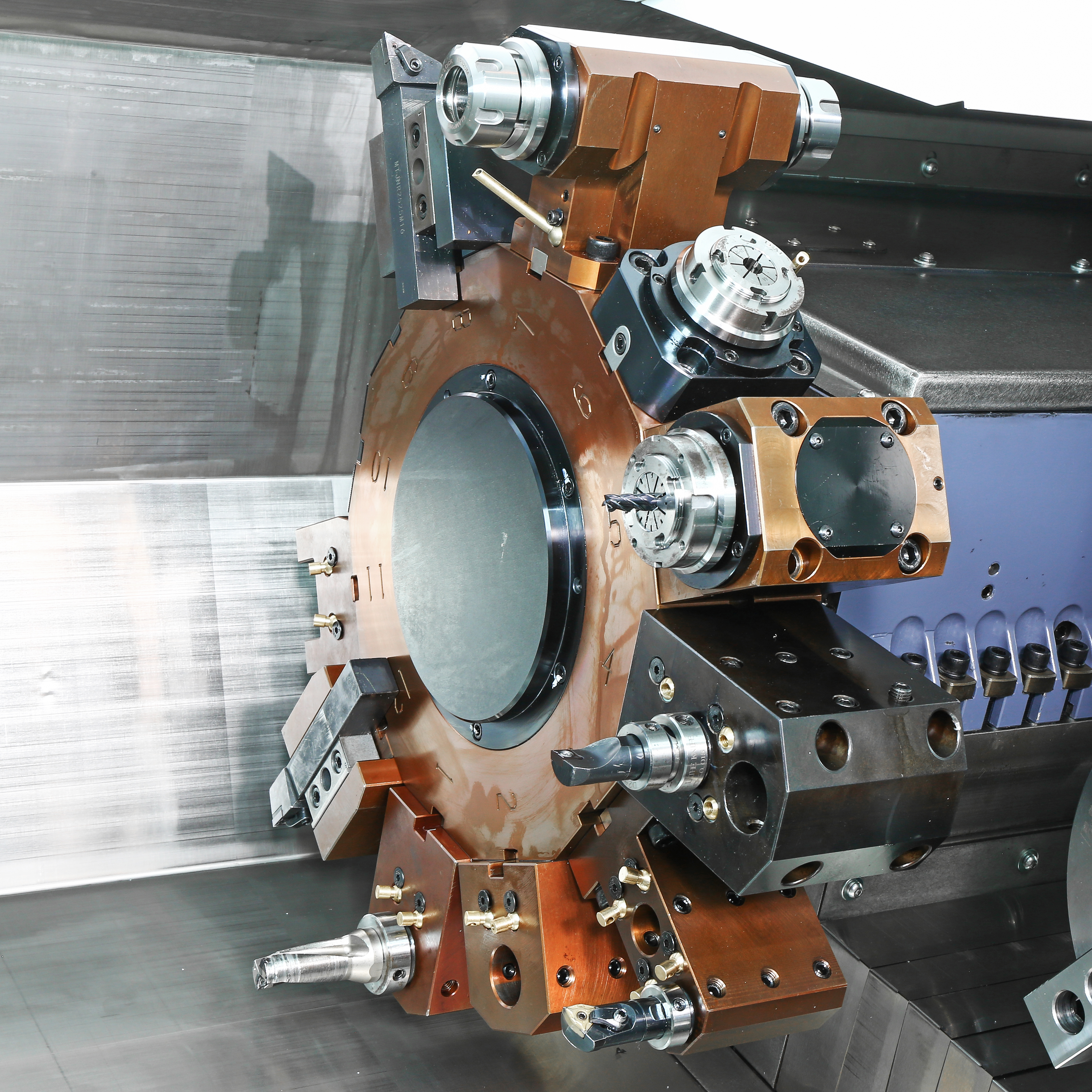 High Precision Twin Spindle CNC Lathe High Precision Without Y-Axis