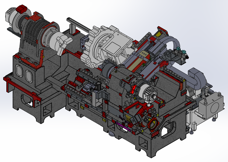Dual-spindle Servo Turret Lathe