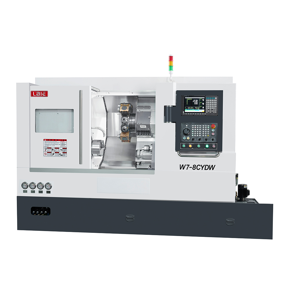 Interpolated Y-axis cnc lathe with tailstock