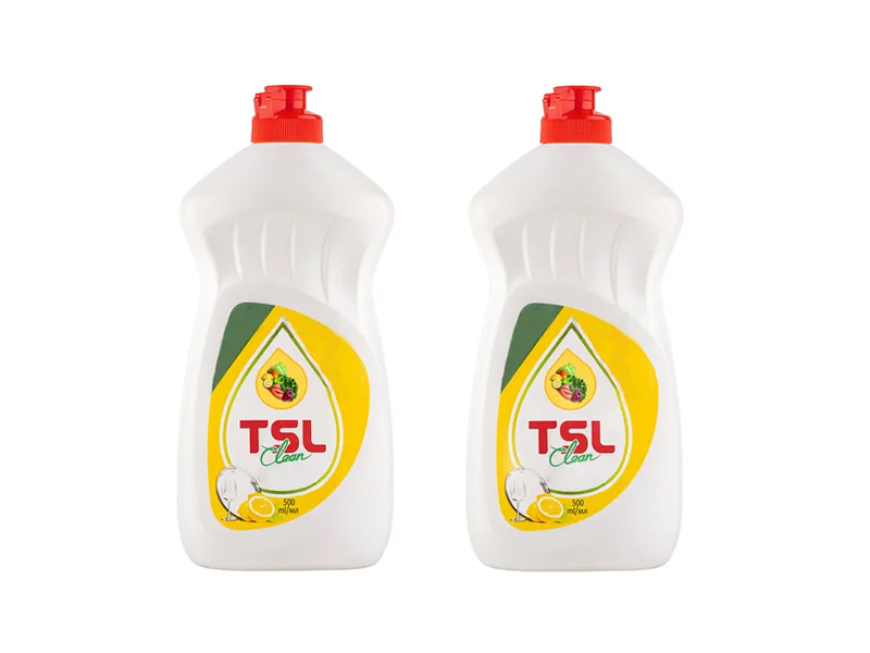 Dish washing liquid With lemon perfume in yellow color