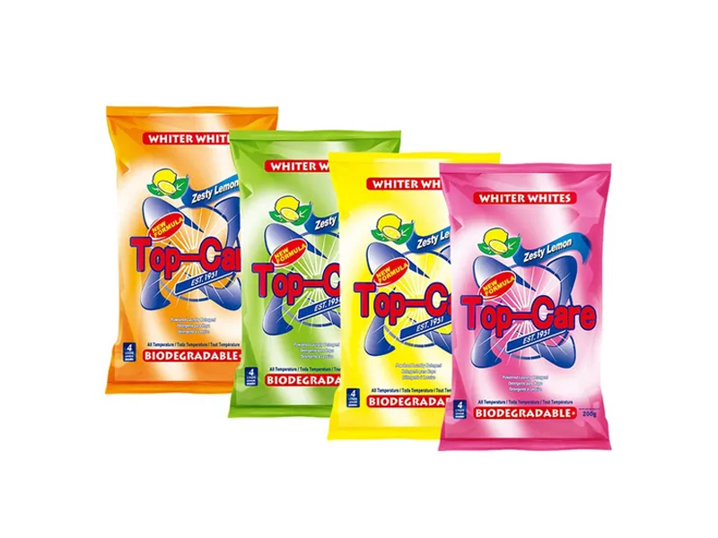 White spray dry cold water economy detergent powder