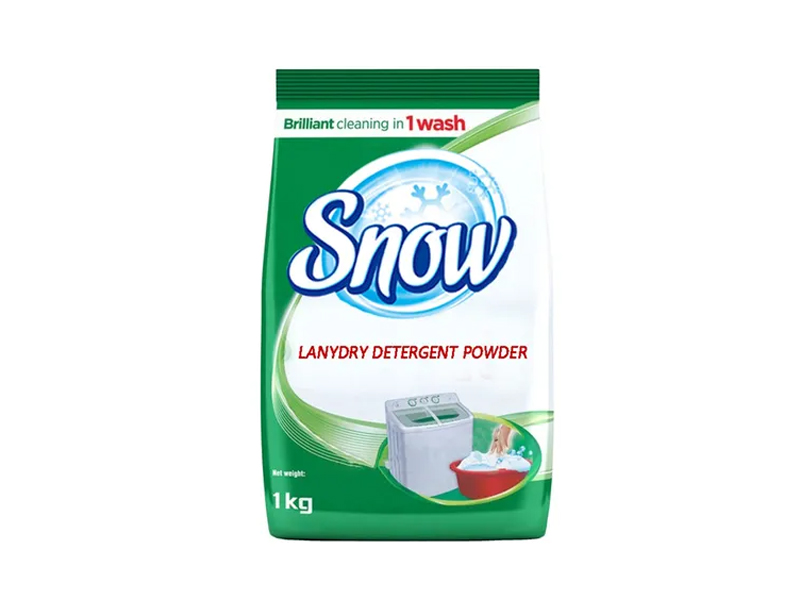 White spray dry cold water economy detergent powder