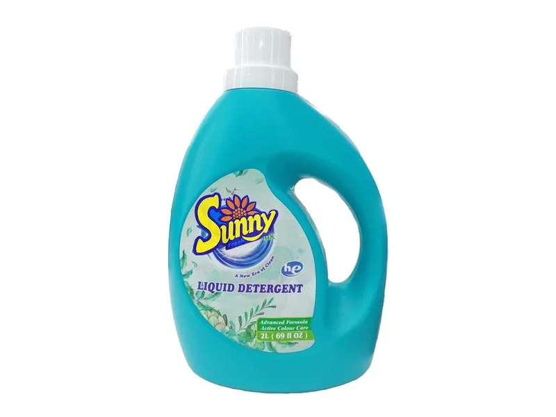 Detergent liquid with aromas of violets