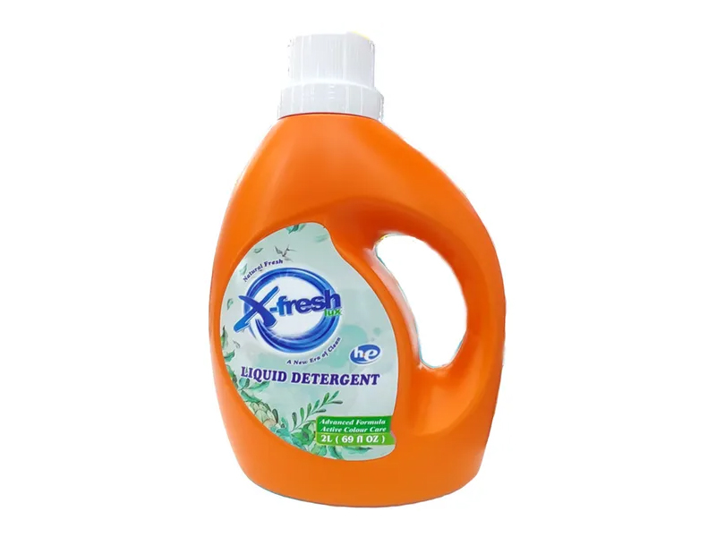 Detergent liquid with aromas of violets