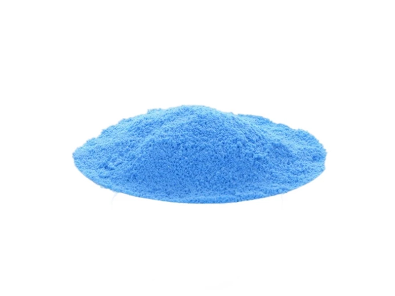 Caribbean blue laundry detergent powder