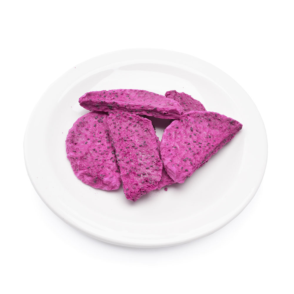 freeze dried dragon fruit chunks