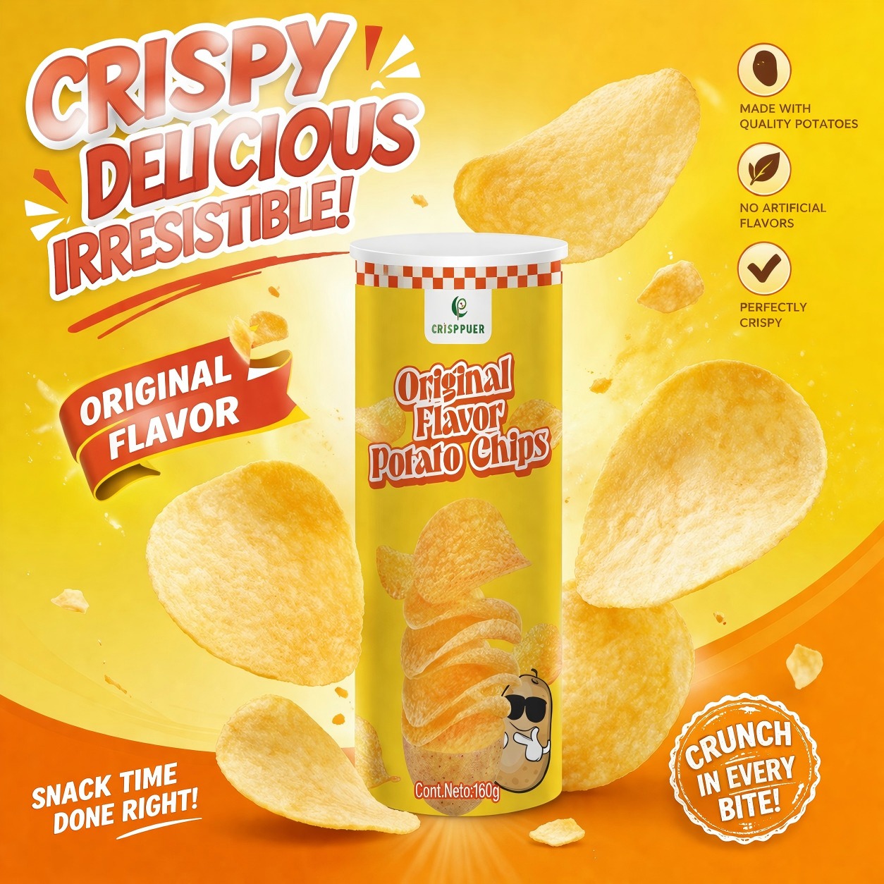 crispy potato chips
