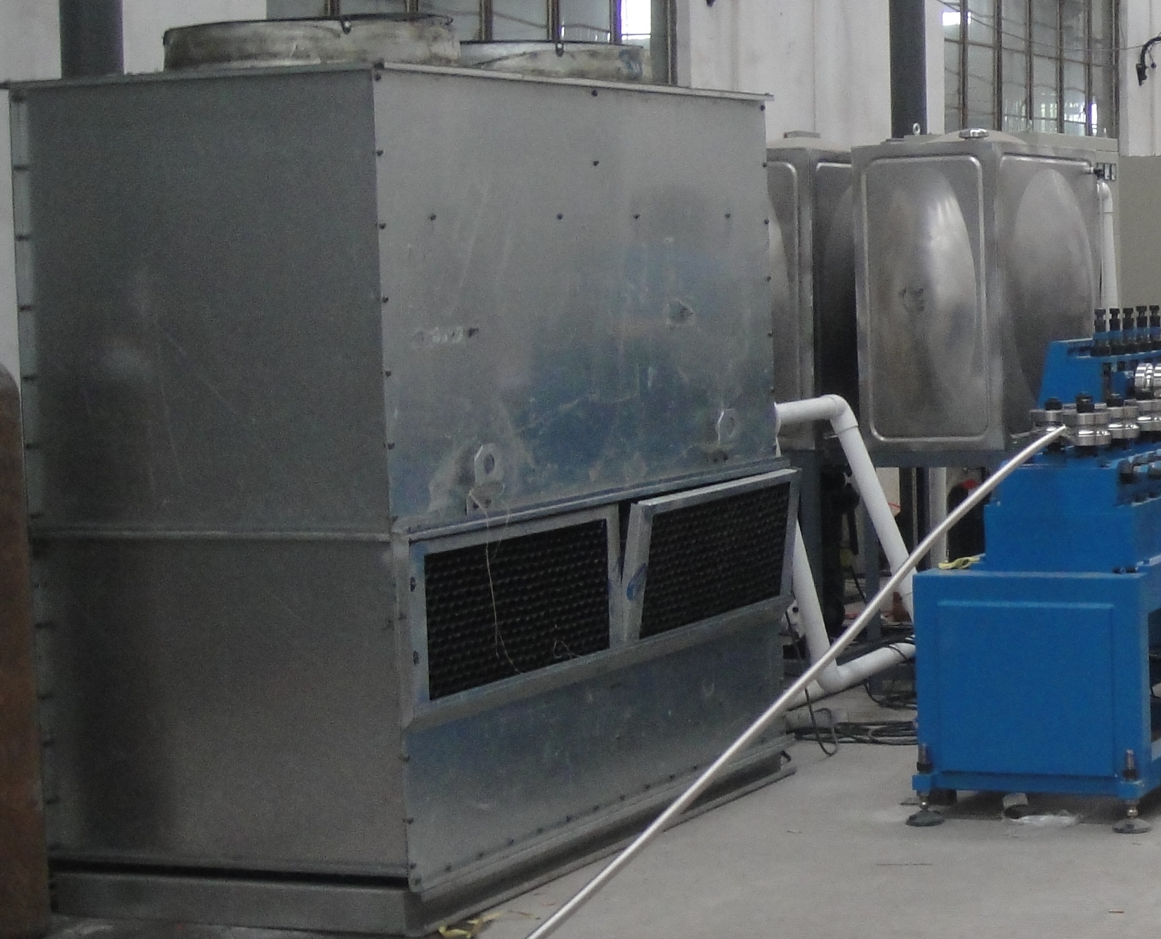 corrugated pipe making machine