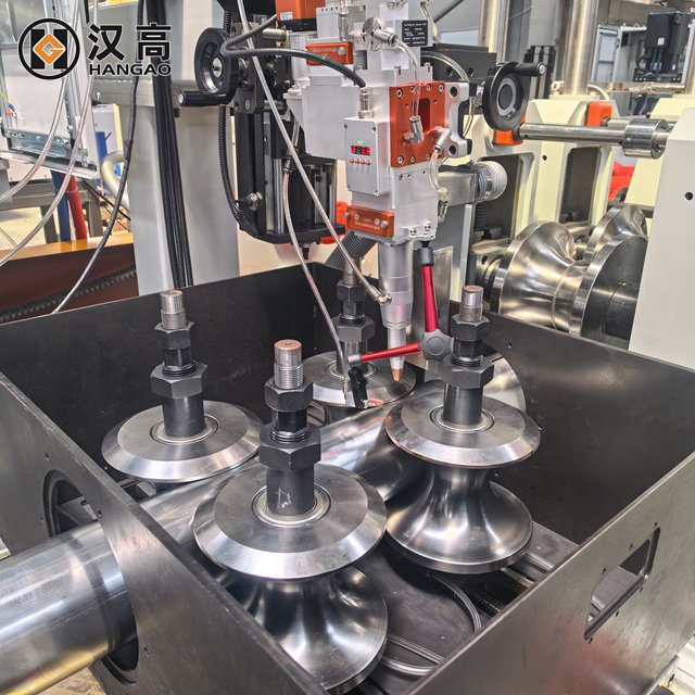 Laser welding tube mill