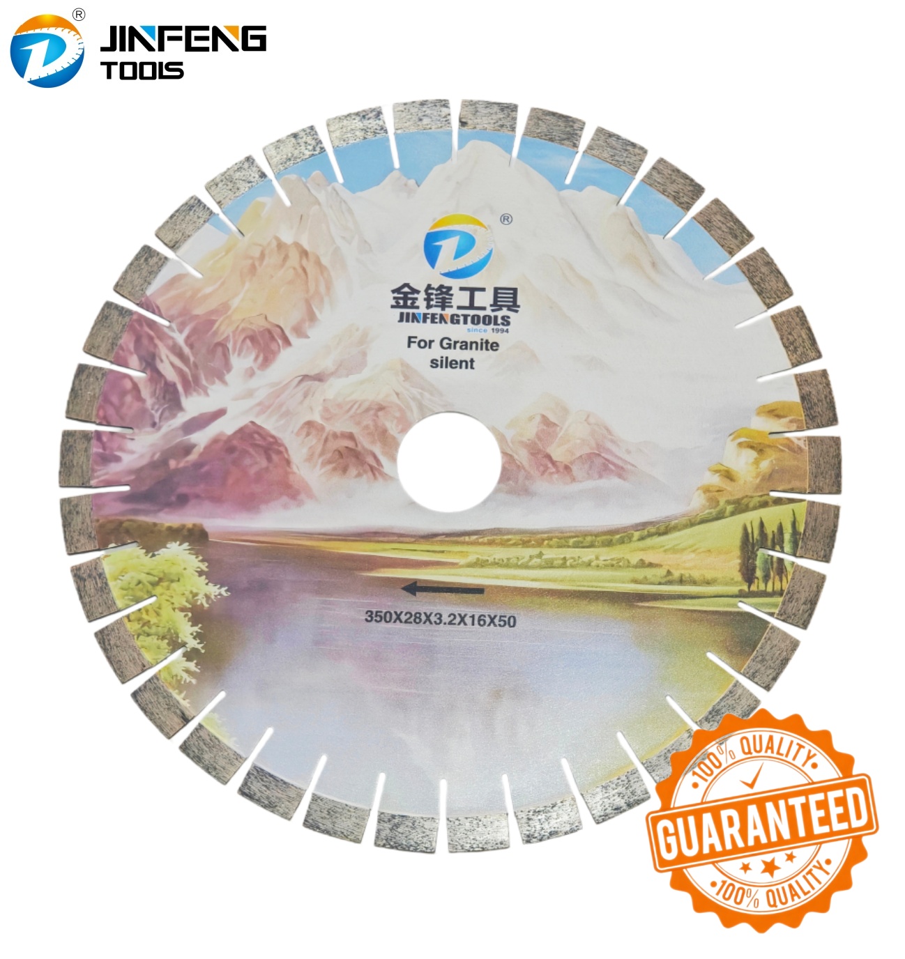 14英寸/350毫米花岗岩刀片，齿形28*16毫米