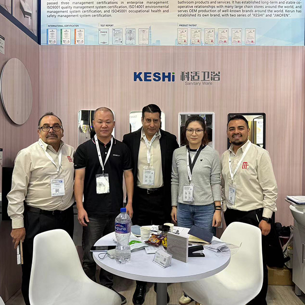 Keshih bathroom sink cabinet Debut at Mexico's 2025 OBRA BLANCA Exhibition ‘One Cabinet, One Mirror’ Concept Takes Centre Stage on the International Stage