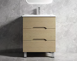 Plywood Bathroom Cabinet With Mirror And Lights