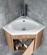 Corner Pvc Bathroom Cabinet With Mirror Cabinet