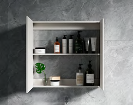 pvc wall mounted bathroom vanity and mirror cabinet