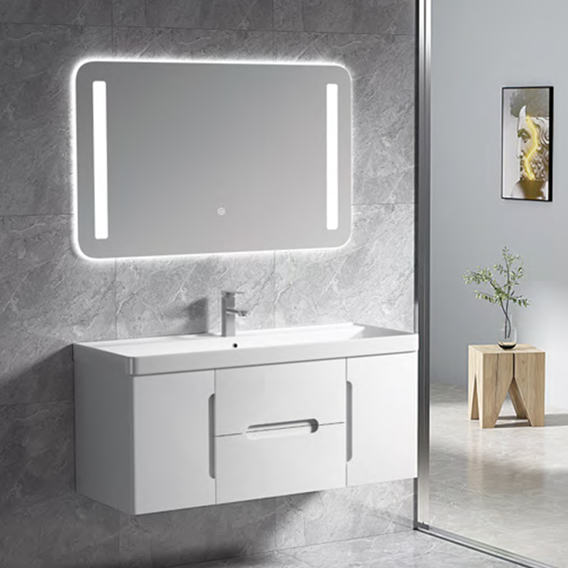 pvc mirrored bathroom cabinet wall mounted