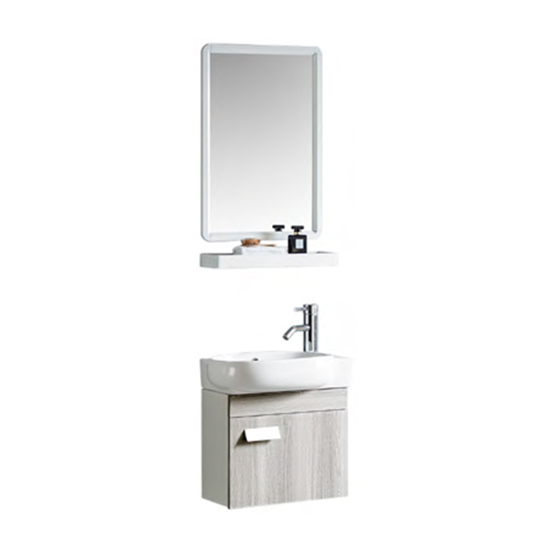 Small Pvc Bathroom Cabinet Wall Mounted With Mirror