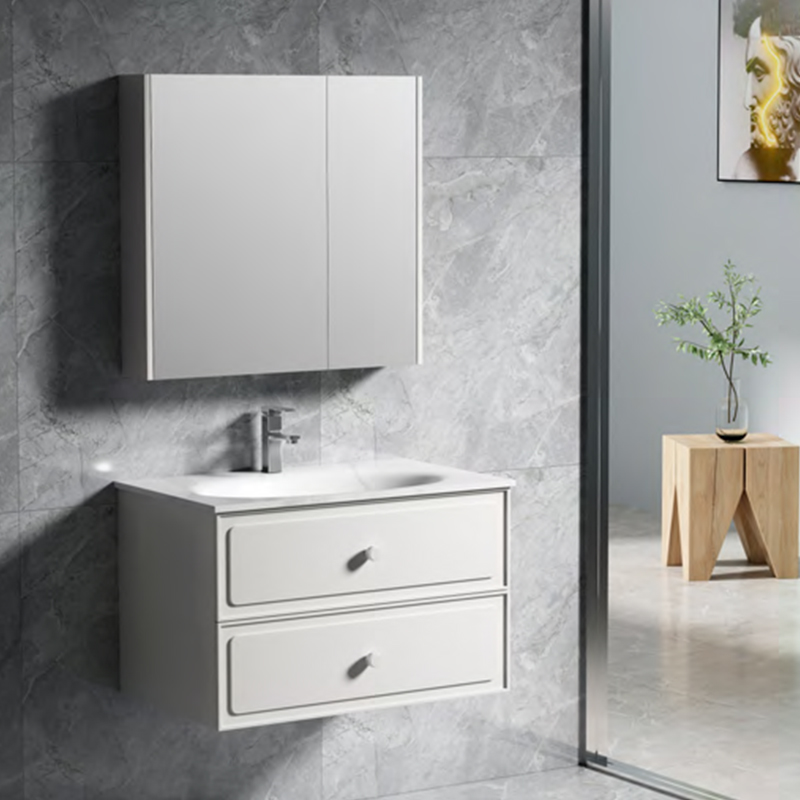 pvc wall mounted bathroom vanity and mirror cabinet