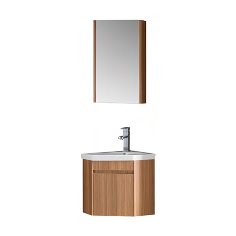 Corner Pvc Bathroom Cabinet With Mirror Cabinet