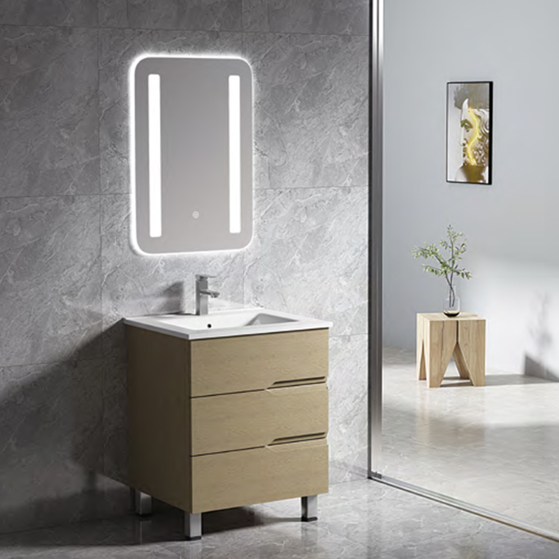 Plywood Bathroom Vanity With Mirror Cabinet