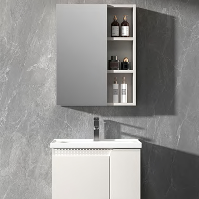 wall hanging metal bathroom cabinet with mirror cabinet