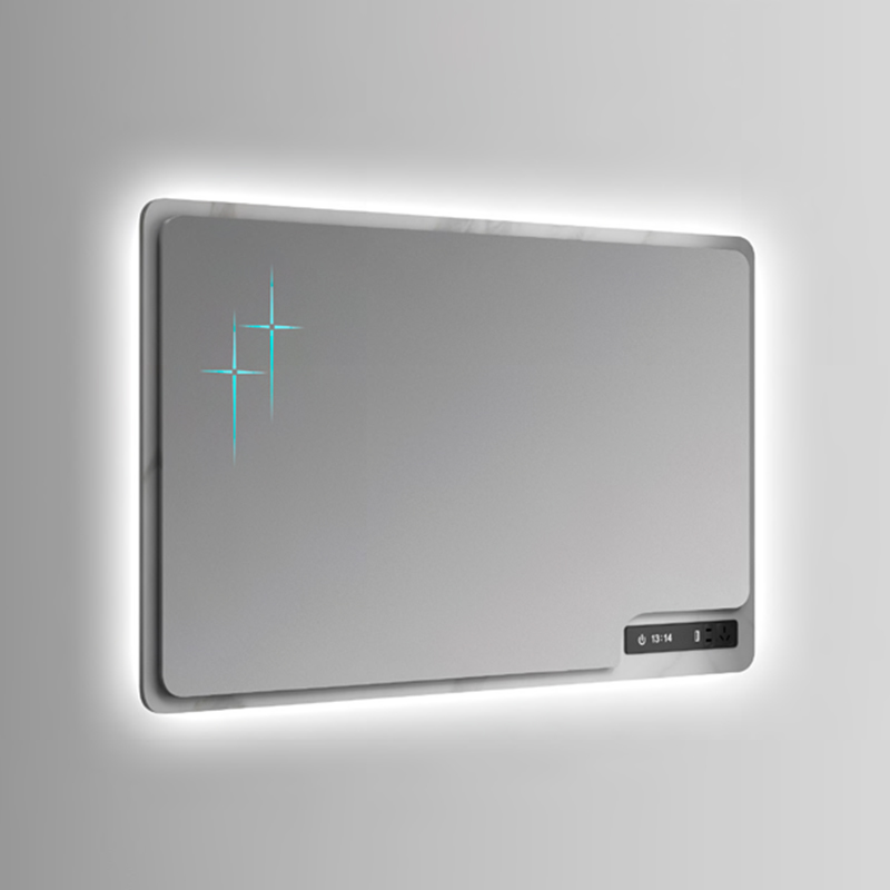 smart frameless led bathroom wall mirror