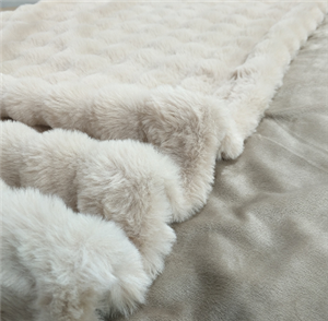 Double Sided Fleece Throw Blanket