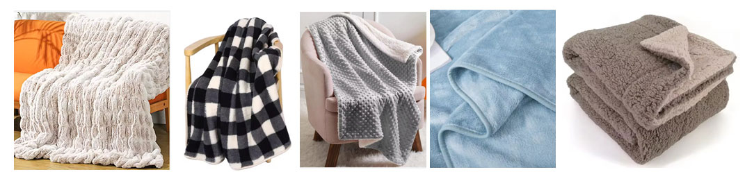double sided fleece throw