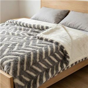 Coperta in pile jacquard cationico a doppio strato