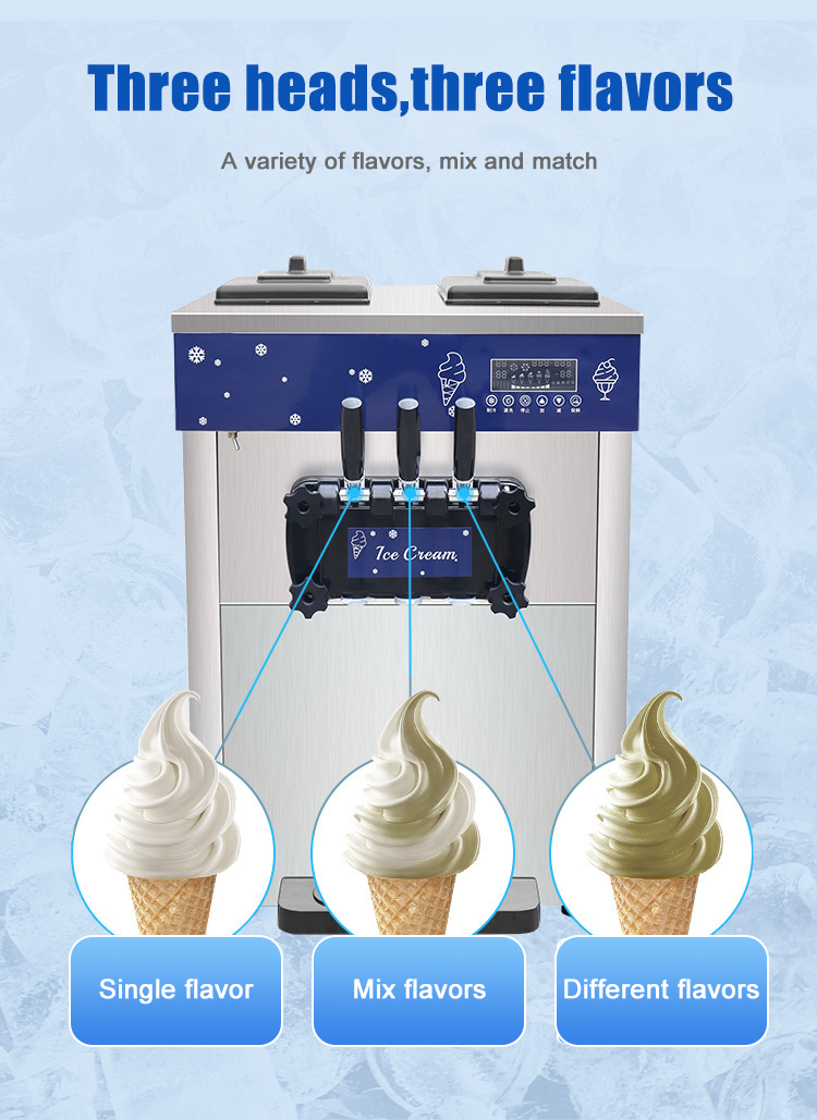 3 flavor ice cream machine 3 flavor ice cream machine