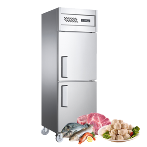 commercial double doors upright refrigerator