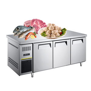 wide 3 doors workbench refrigerator for business