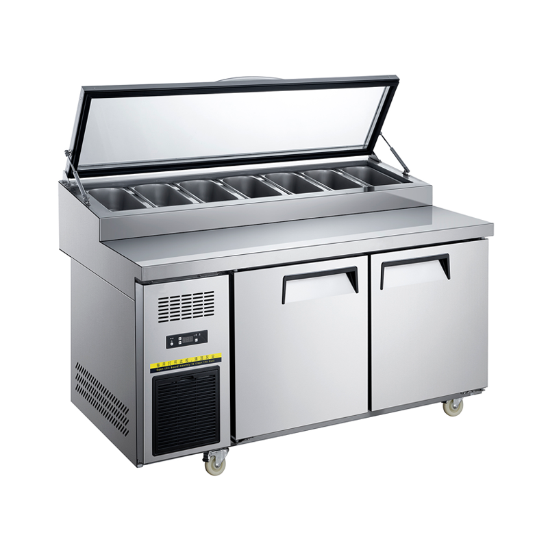 pizza prep table refrigerator