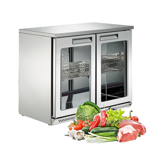 transparent door display bar refrigerator for beer wine