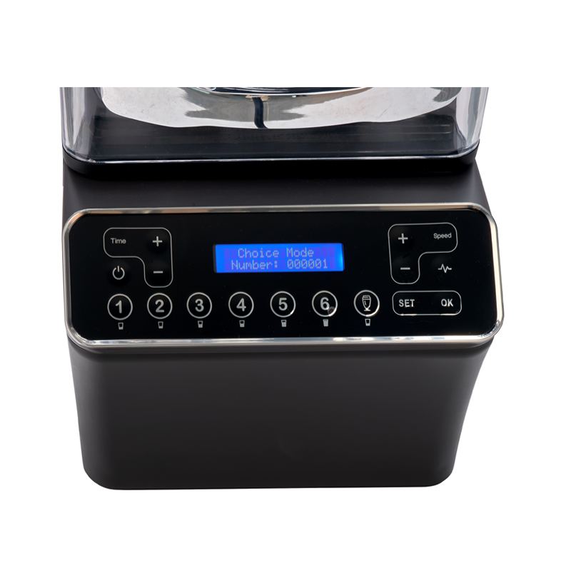commercial blender with soundproof shield for kitchen