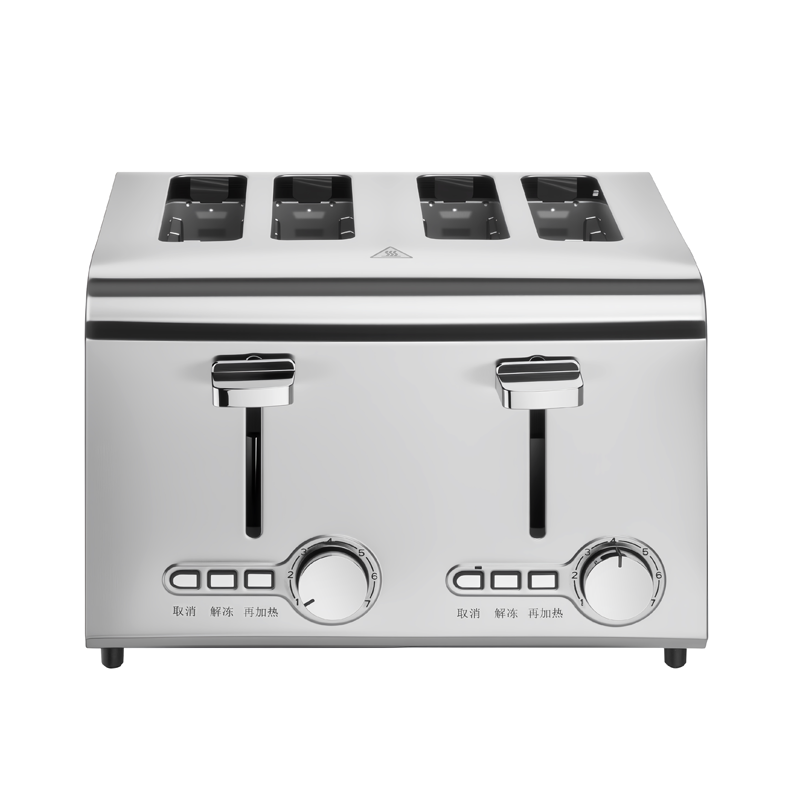 electric stainless steel 4 slices bread toaster machine